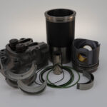 a group of parts on a white background